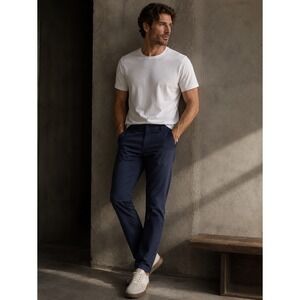 Lululemon ABC SLIM Fit Pants Mens 32 Navy Blue Warpstreme Chino Trouser
